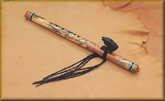 ebony-carved raven-spaltedd maple-flute-by jp-gomez-01.jpg (26950 bytes)