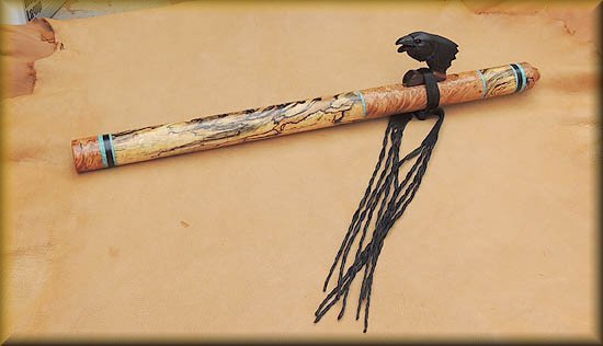ebony-carved raven-spaltedd maple-flute-by jp-gomez-014.jpg (26546 bytes)