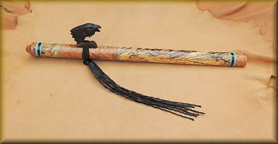 ebony-carved raven-spaltedd maple-flute-by jp-gomez-019.jpg (22993 bytes)