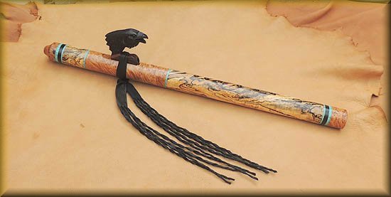 ebony-carved raven-spaltedd maple-flute-by jp-gomez-07.jpg (25381 bytes)